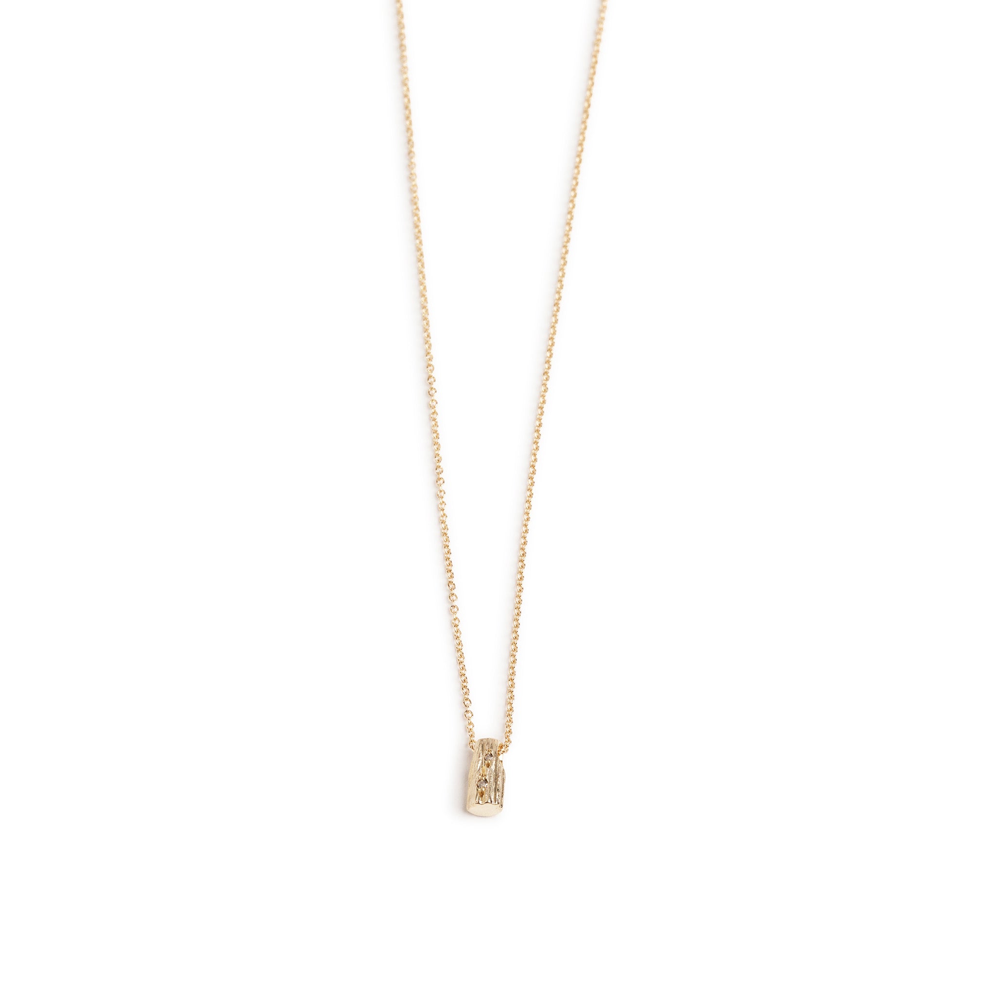 Mini Lithic Diamond Pendant