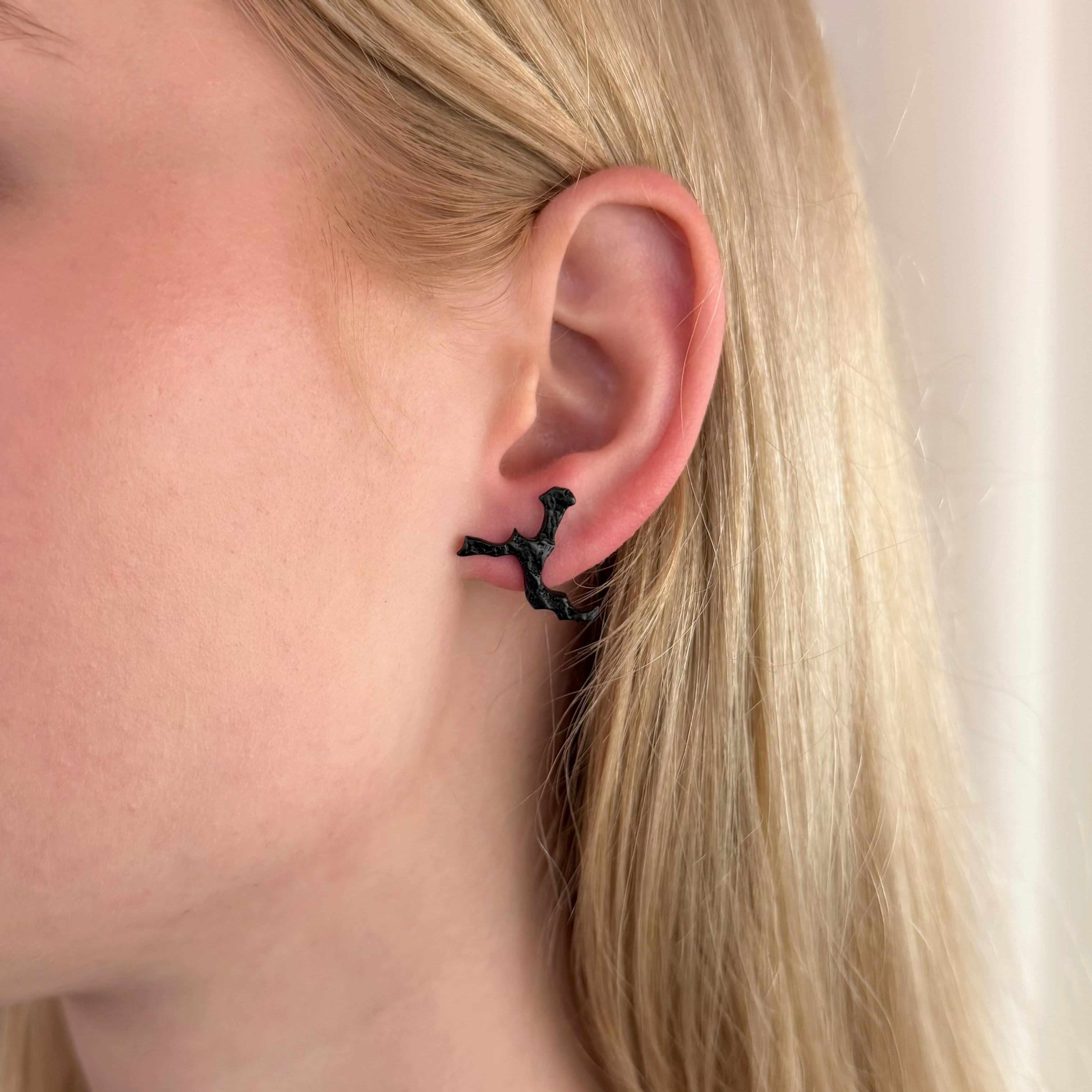 Ace of Spades Dancing Monkey Earrings