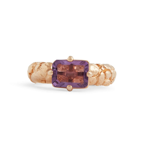 Amethyst Gorilla Skin Ring by Lisa Roet