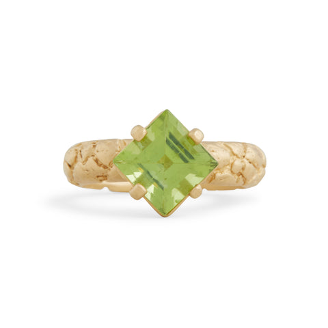 Orangutan Round Band with Peridot Ring by Lisa Roet