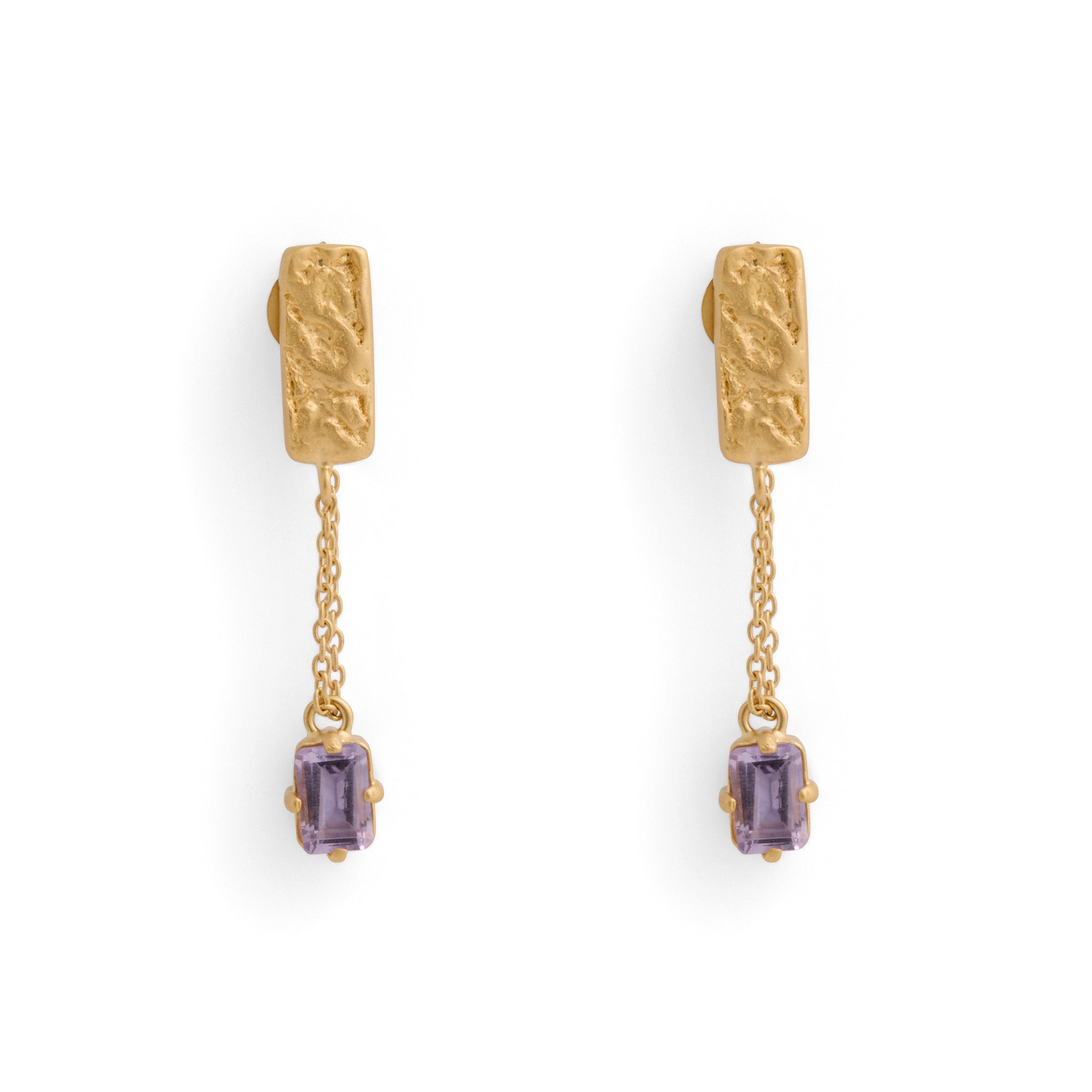 Gorilla Skin Chain Drops Earrings