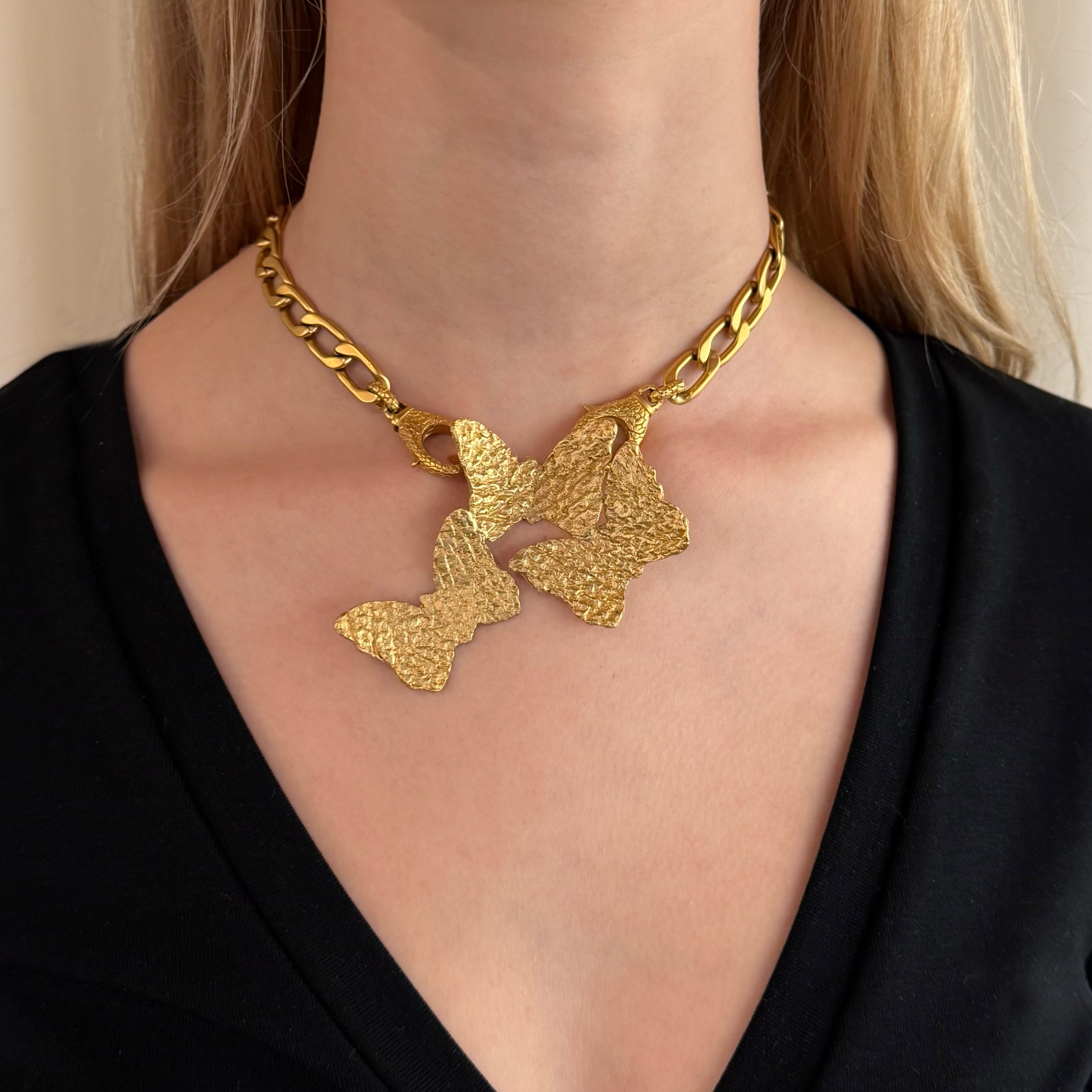 Butterfly Borneo Skin Neckpiece