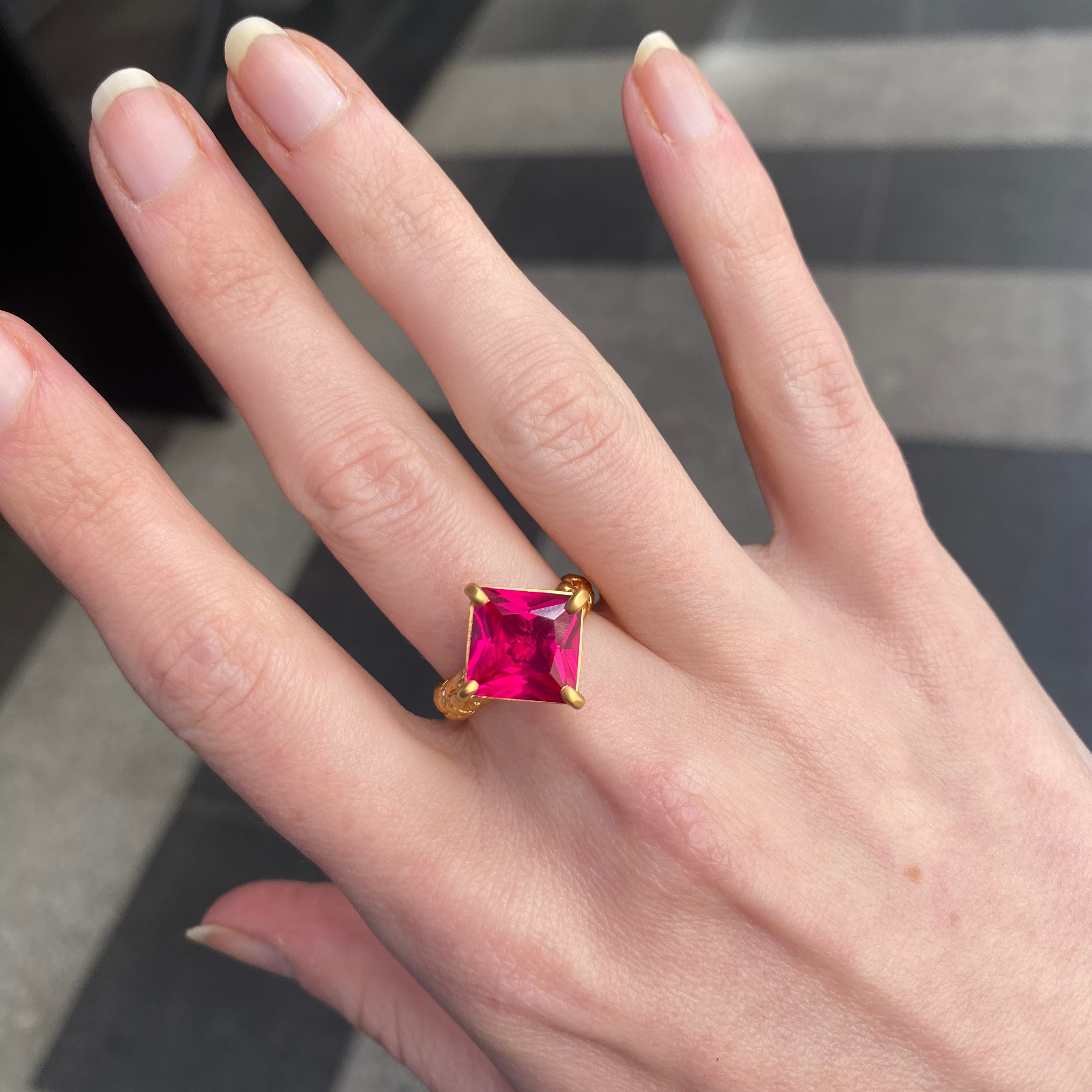 Red Cocktail Ring