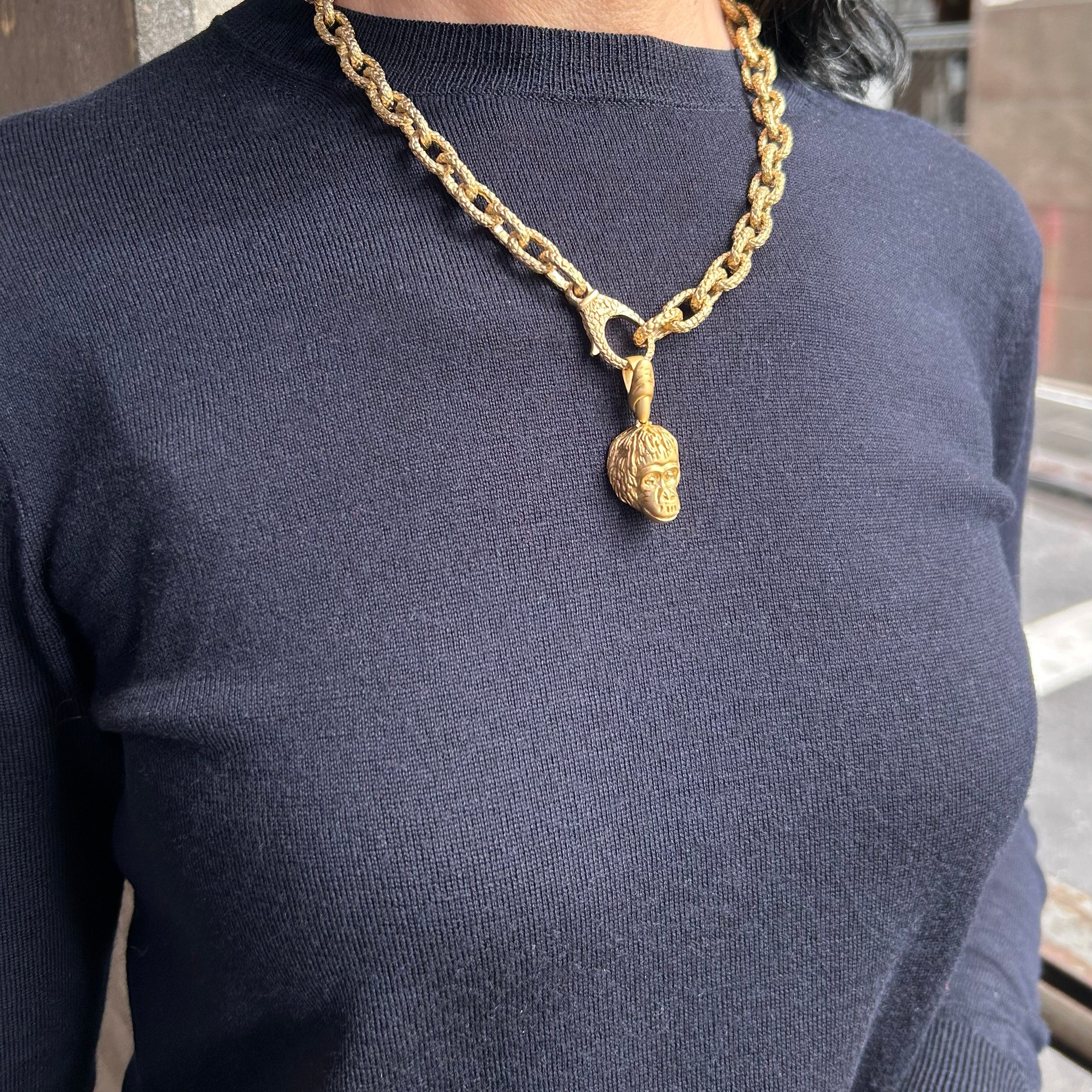 Chimp Head With Gibbon Finger (Charm Only)