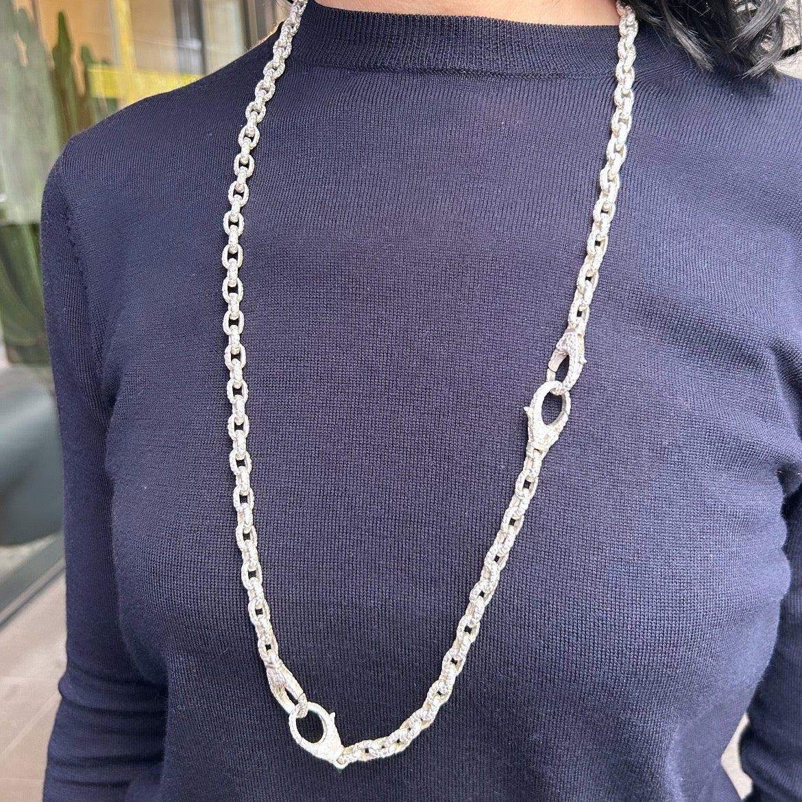 Orangutan Skin Link Chain Necklace
