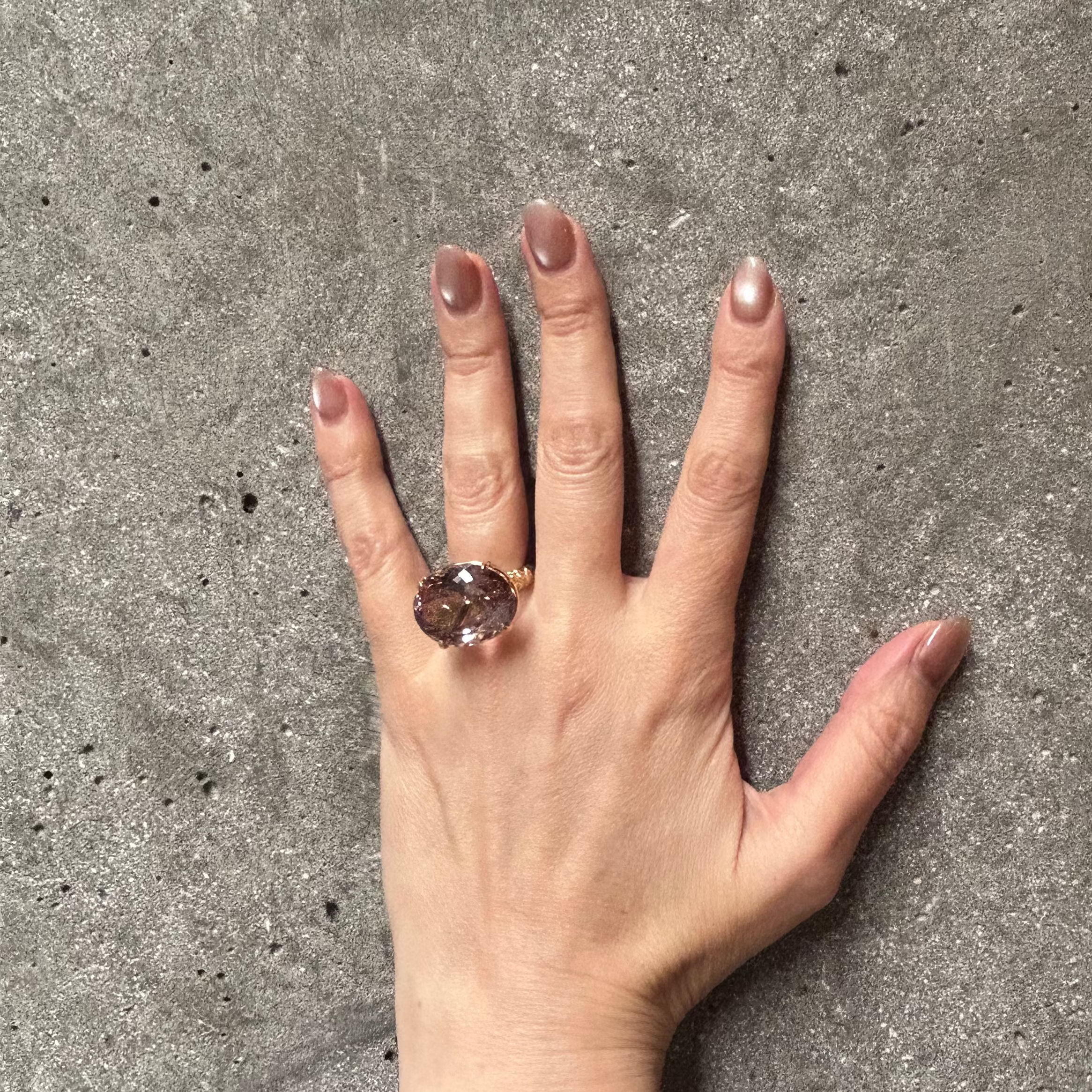 Ametrine Cocktail with Orangutan Skin Ring