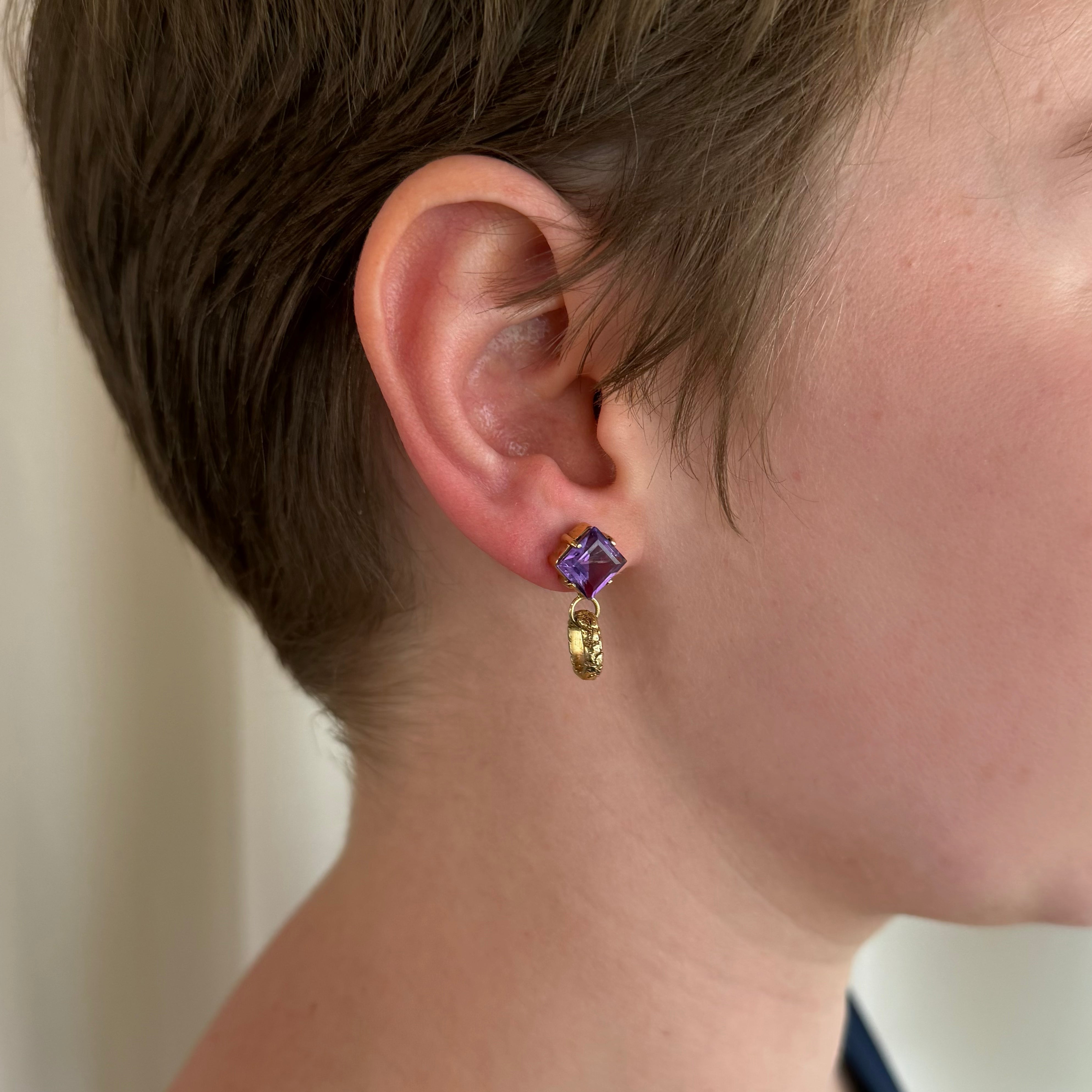 Skin Amethyst Earrings