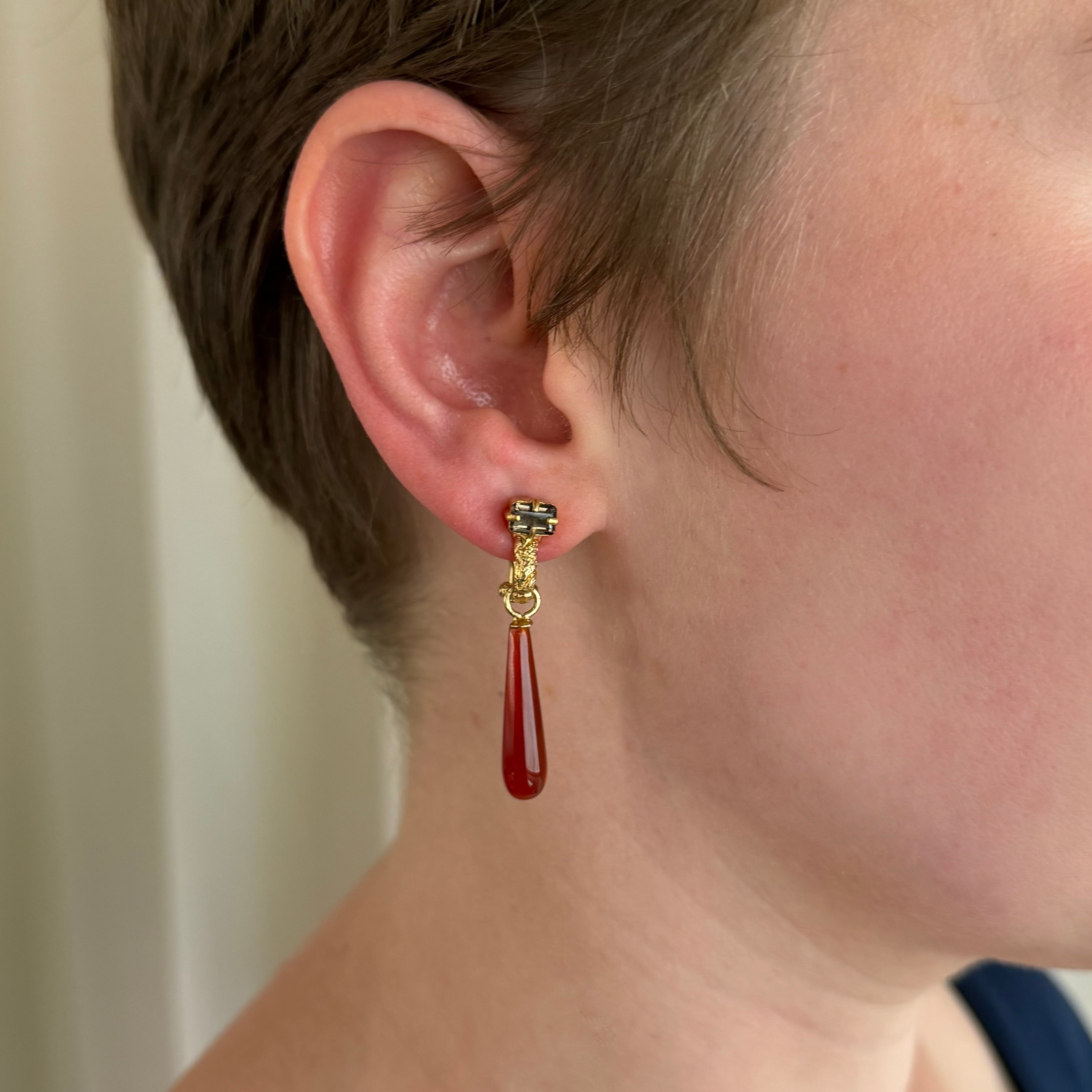 Orangutan Skin Drop Earrings