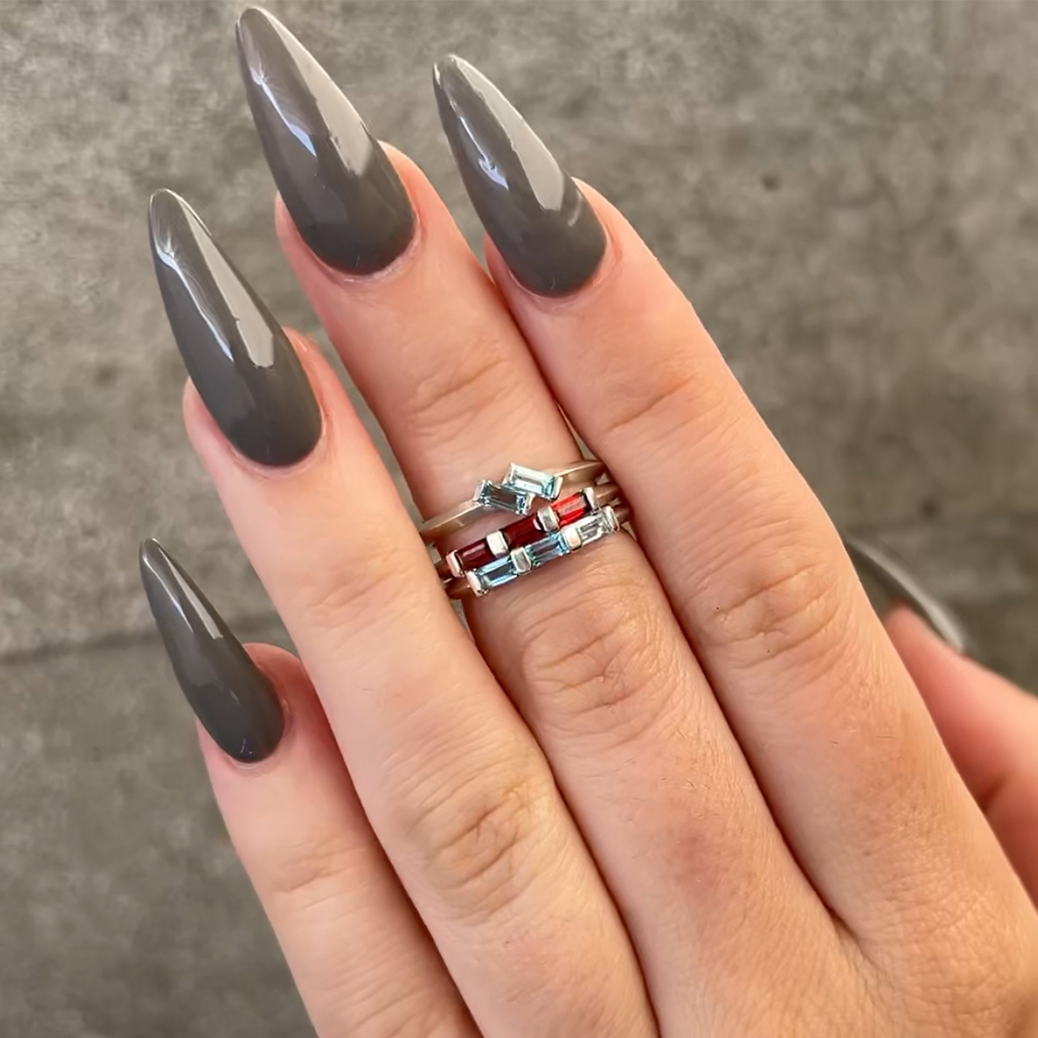 Juicy Triple Gem Topaz Ring