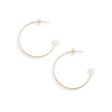 Large Gold Charmed Hoop + Charms Earrings