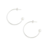 Large Silver Charmed Hoop + Charms Earrings