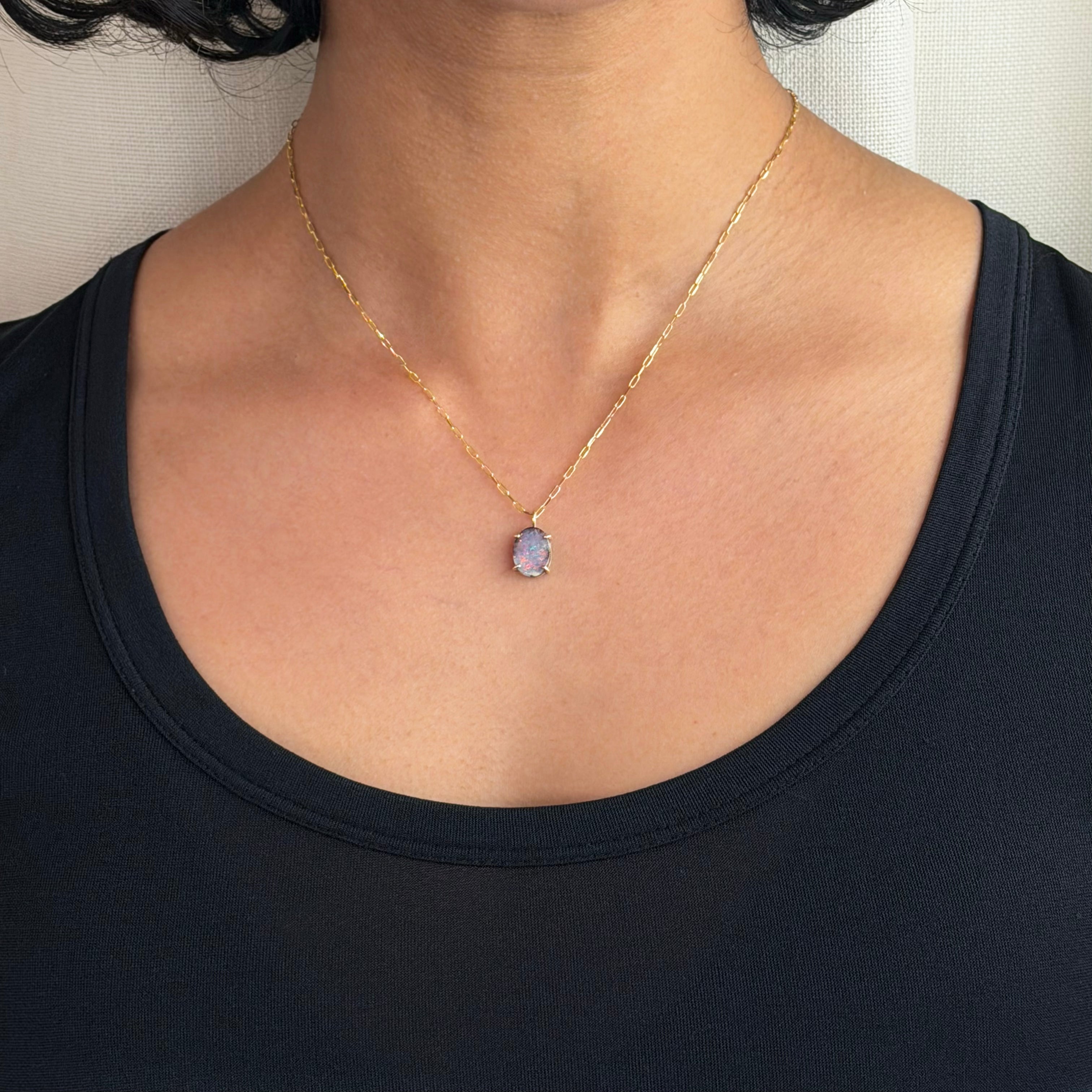 Opal Landscape Pendant