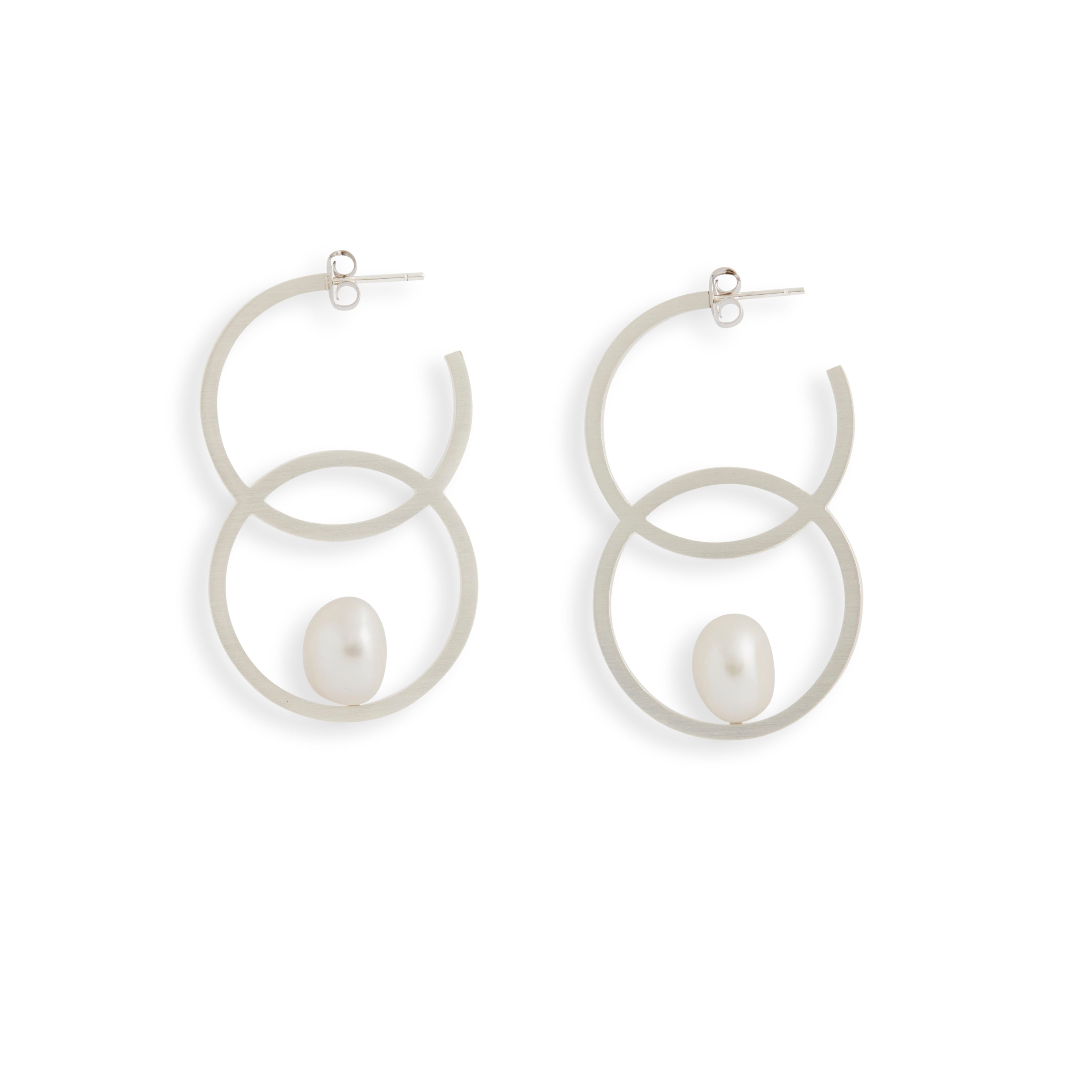 Double Circle Baroque Earrings
