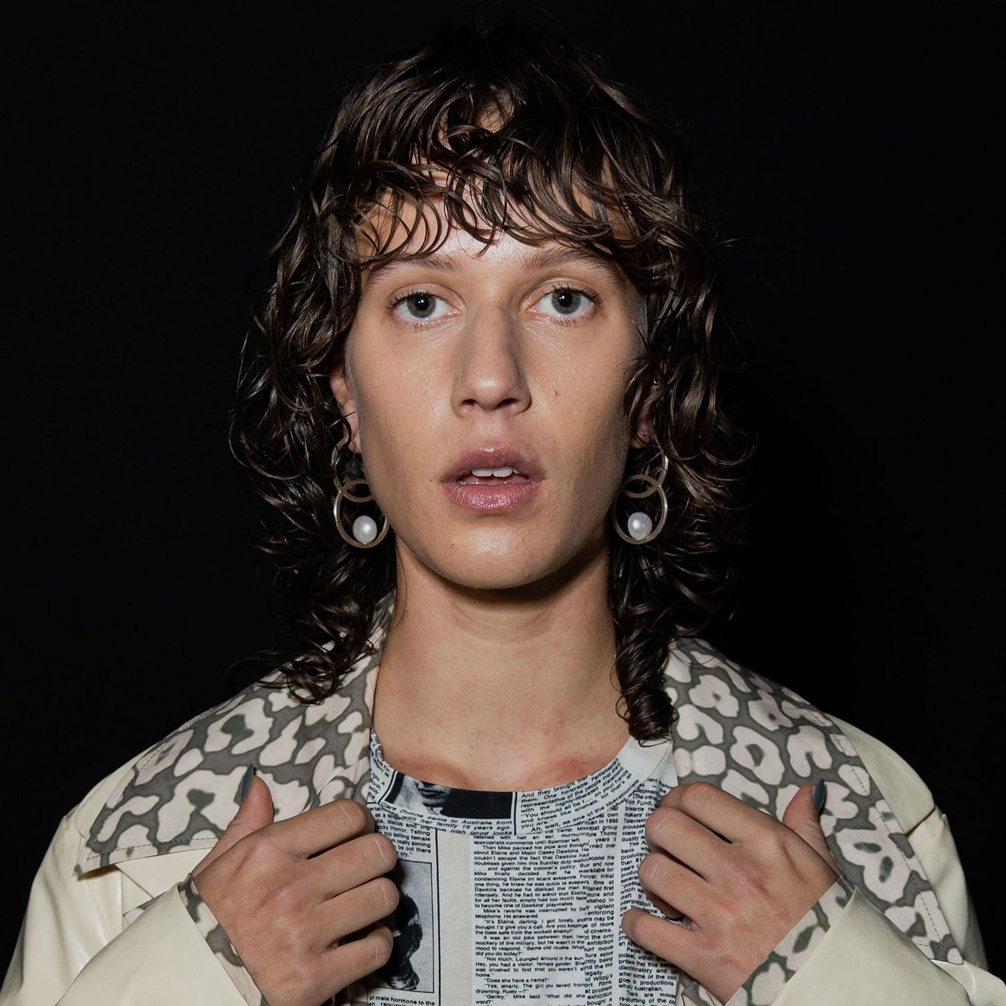 Double Circle Baroque Earrings