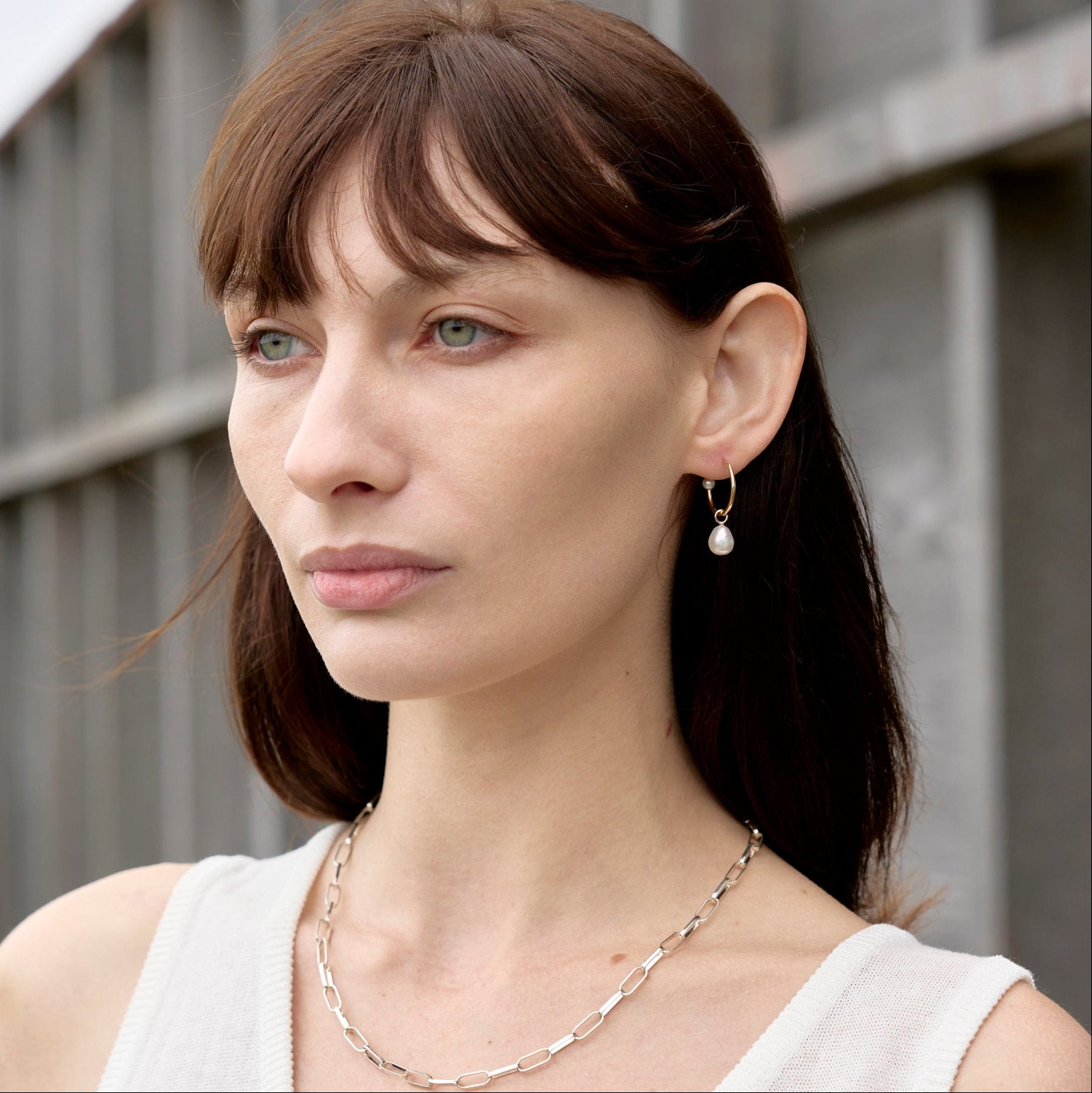 Small Gold Charming Hoop + Charms Earrings