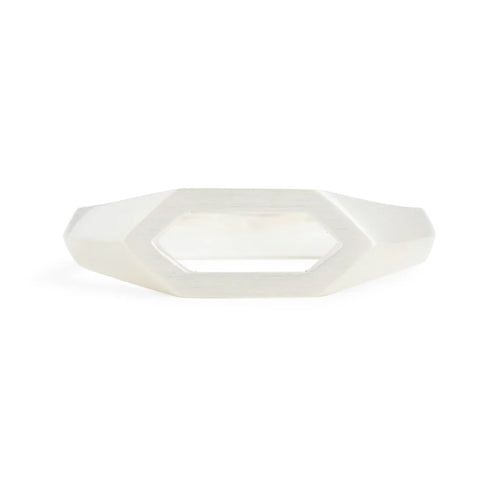 Elongated Hexagonal Signet Ring