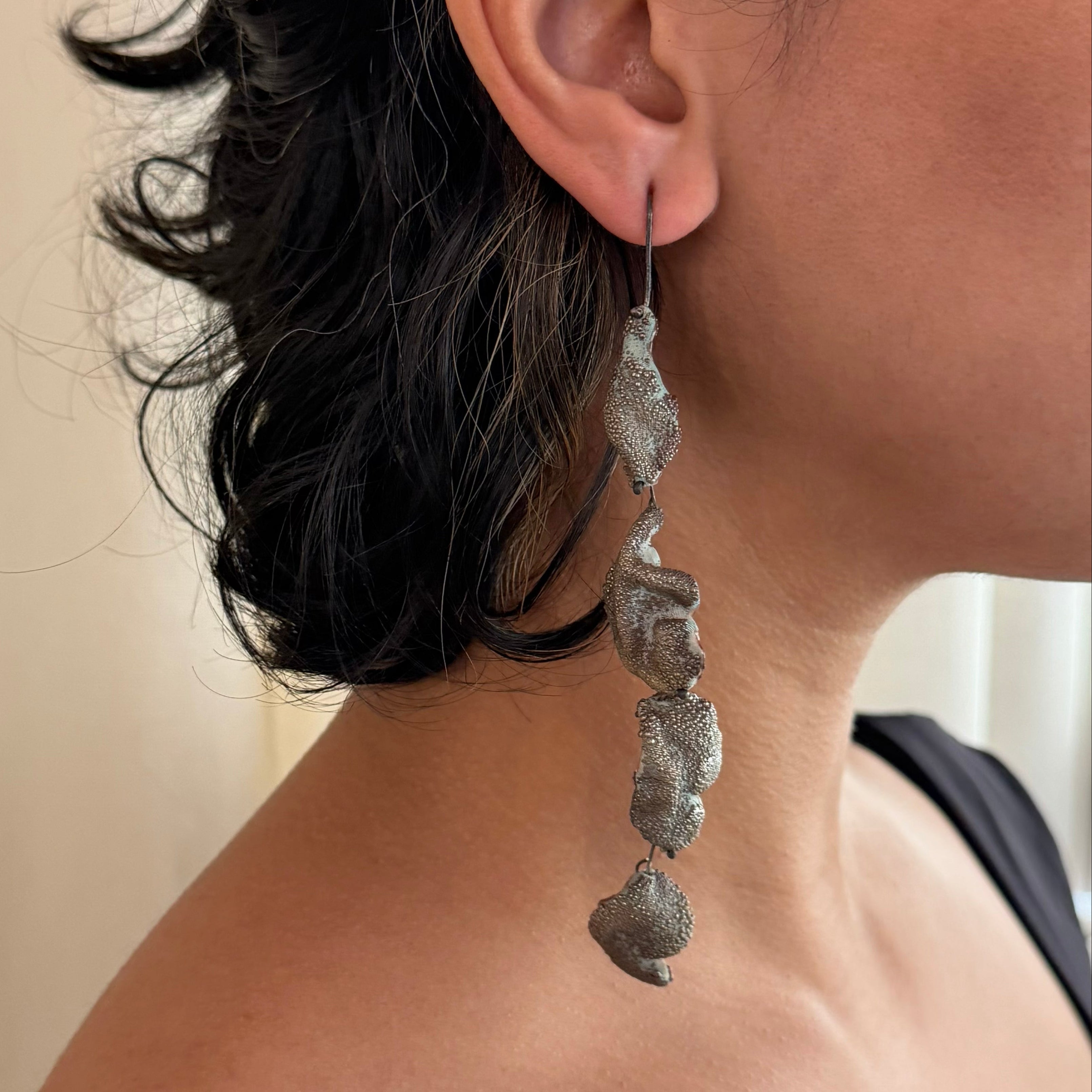 Golden Spectra (Single) Earrings