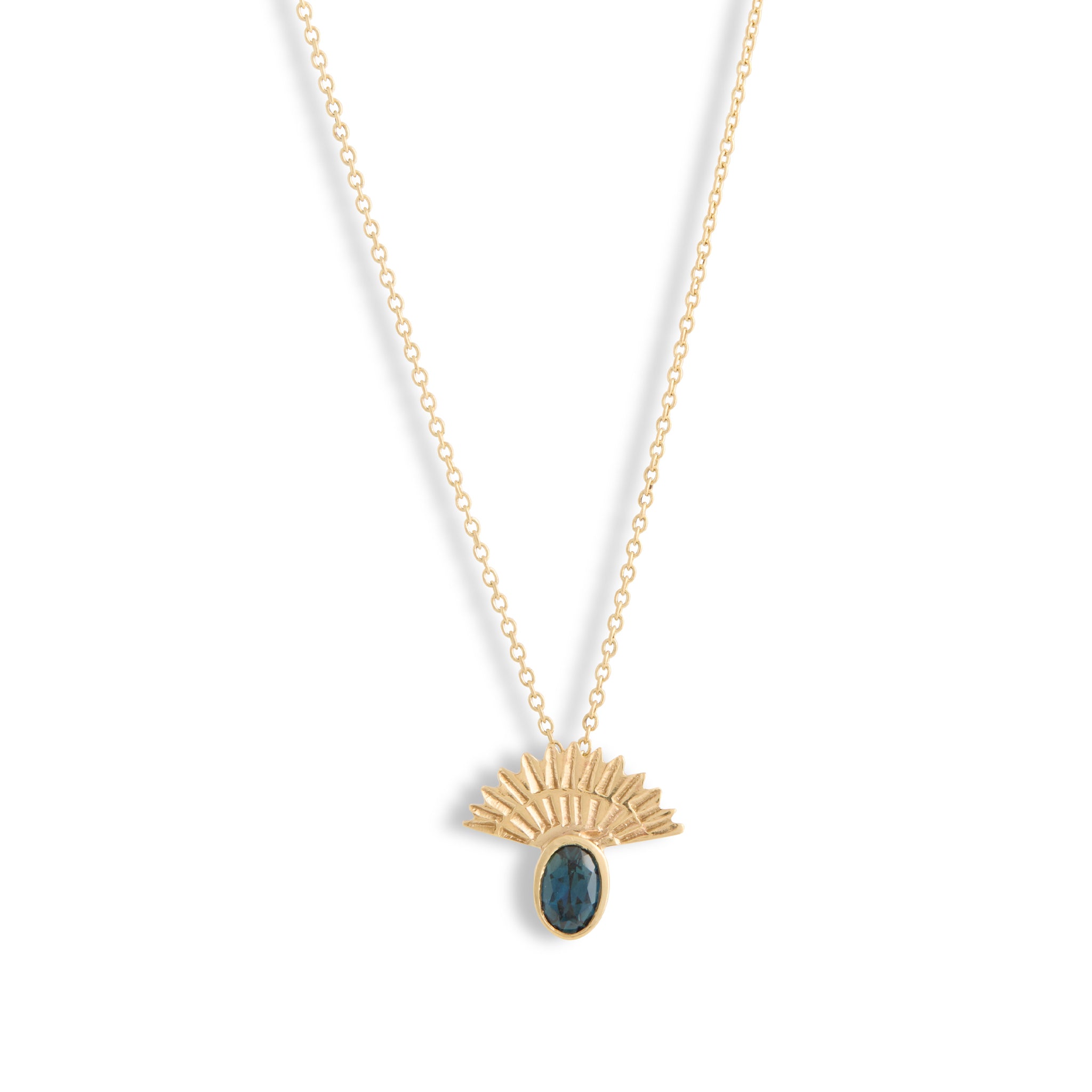 Sapphire Fan Out Pendant