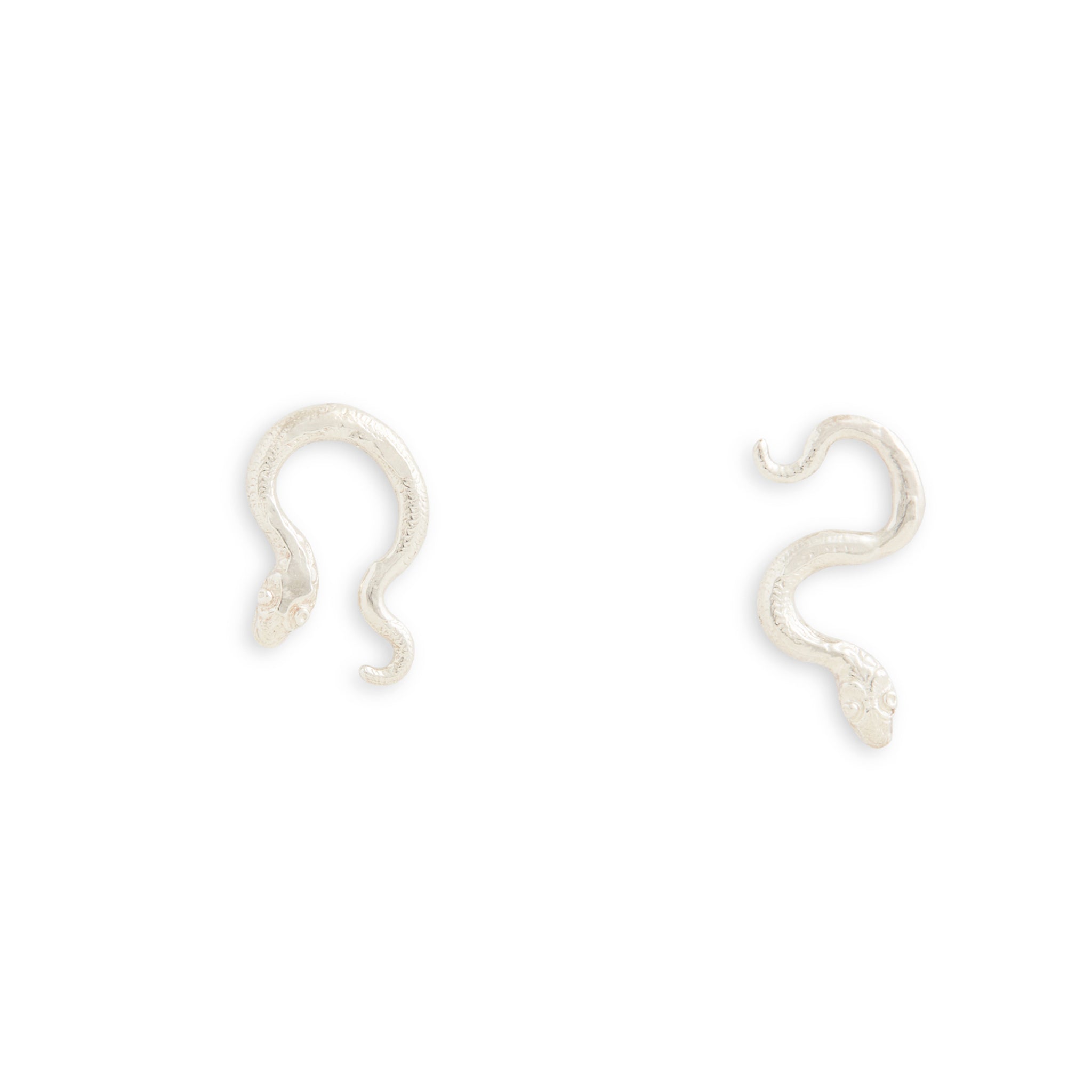 Silver Serpent Earrings