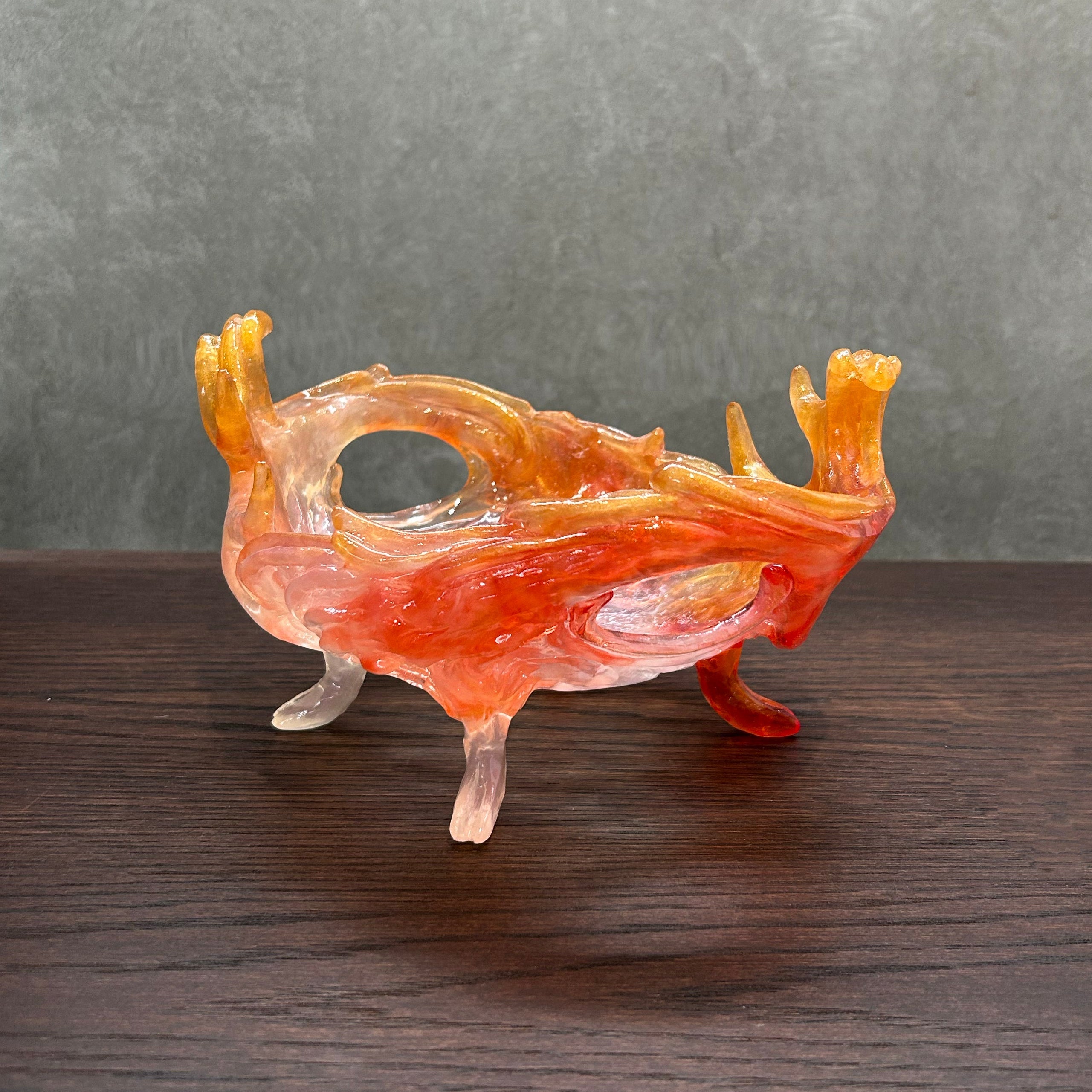 Swirling Antler Bowl (Bronze / Red)