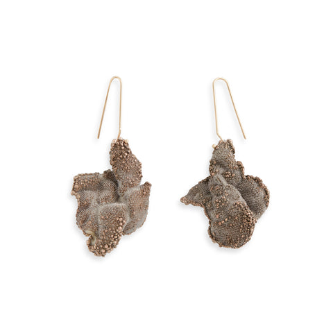 Silver Pelt - Large Earrings by Michaela Pegum