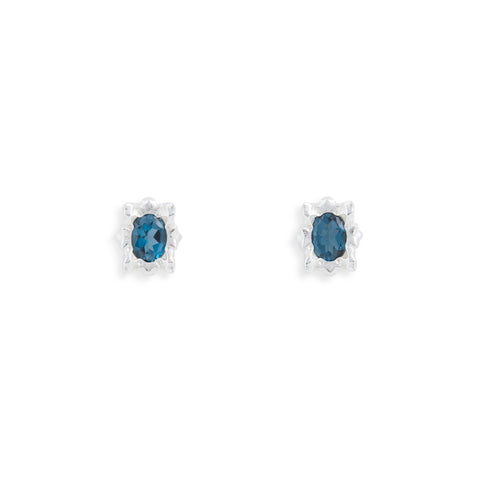 Solar Small Topaz Earrings by Georgie Harrison