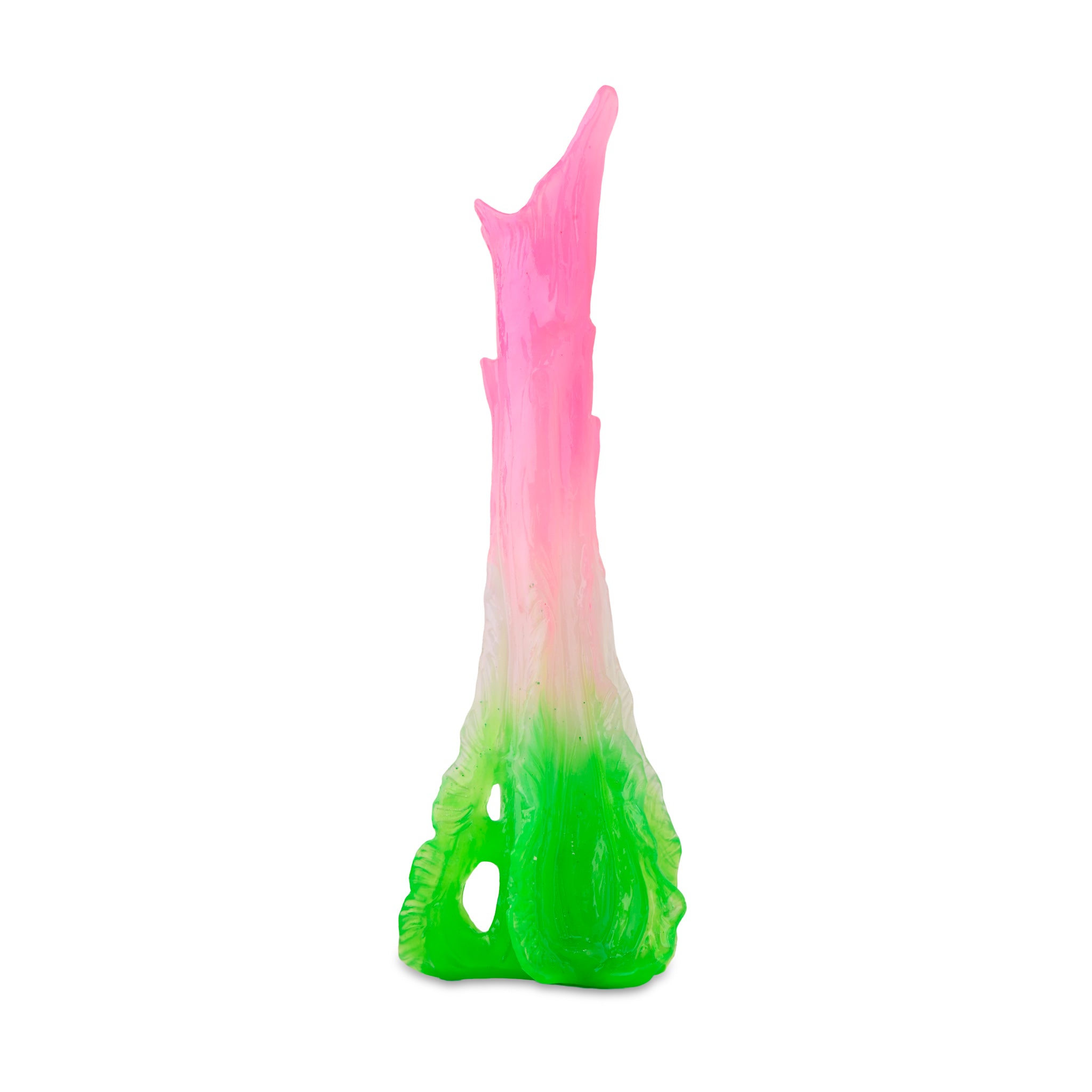 Small Nouveau Bud Vase (pink / green)