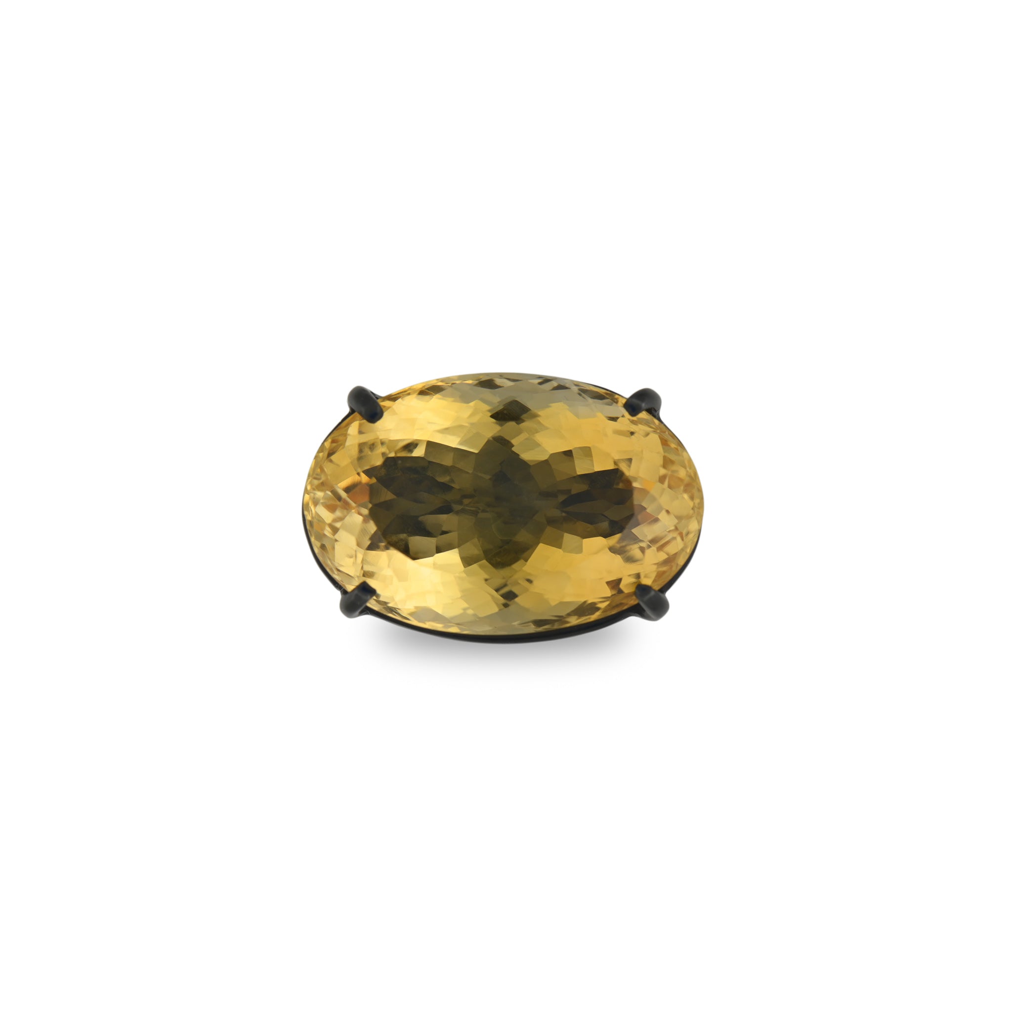Oval Shaped Citrine Ring