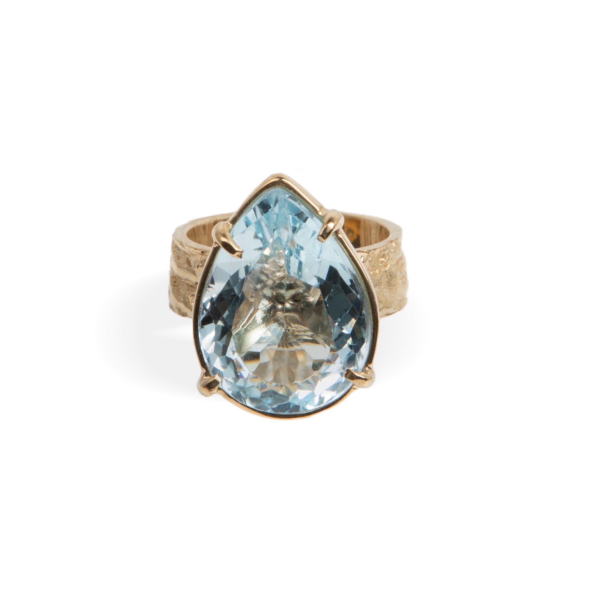 Pear Cut Topaz Cocktail Ring