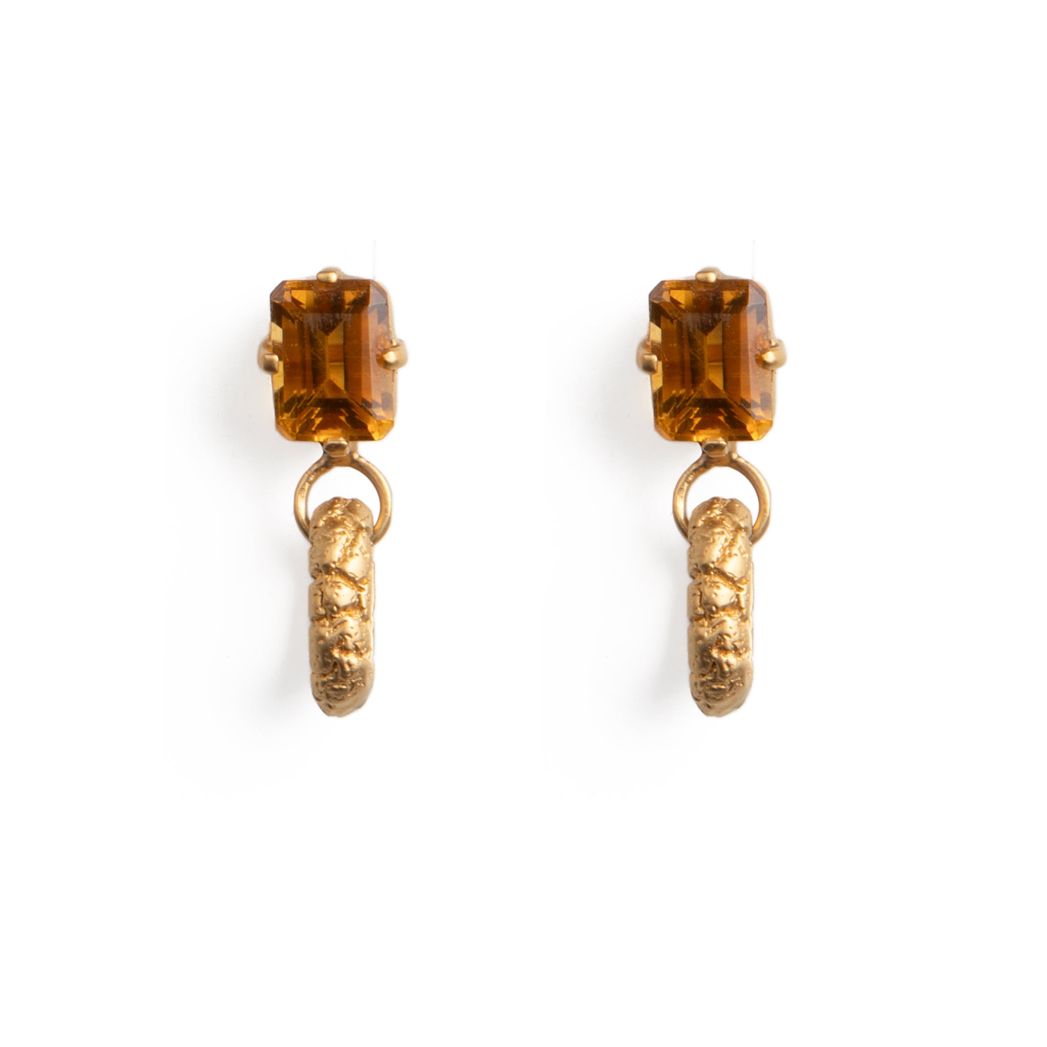 Skin Link Earrings with Citrine Earrings