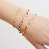Mixed Link Gold Bracelet