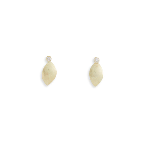 Leaf Stud Earrings by Shimara Carlow