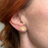 Yellow Gold Cup Earrings