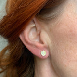 Hammered Cup Studs - Extra Small Earrings