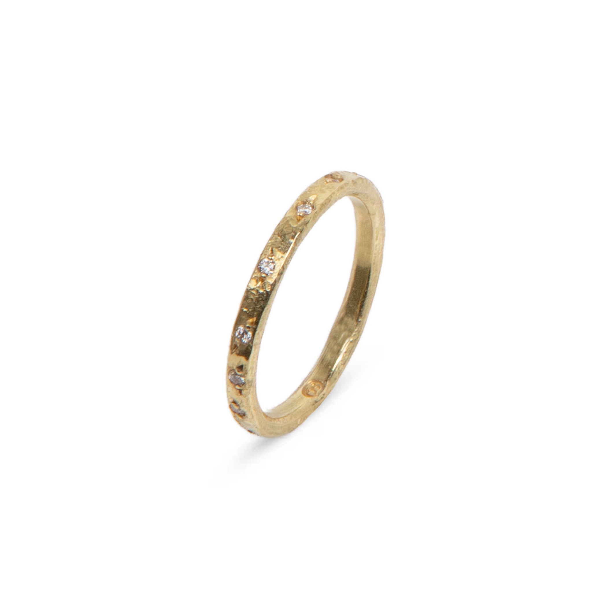 Diamond Scattered Band Ring