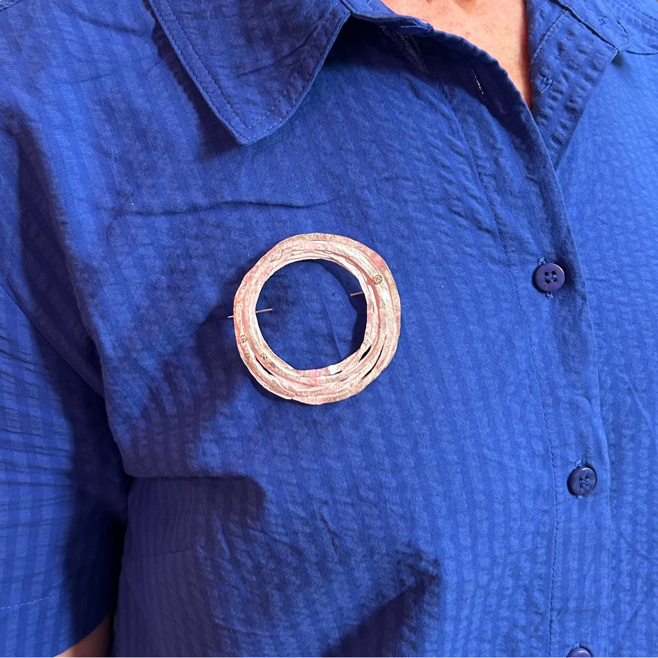 Wrap Brooch with Diamonds