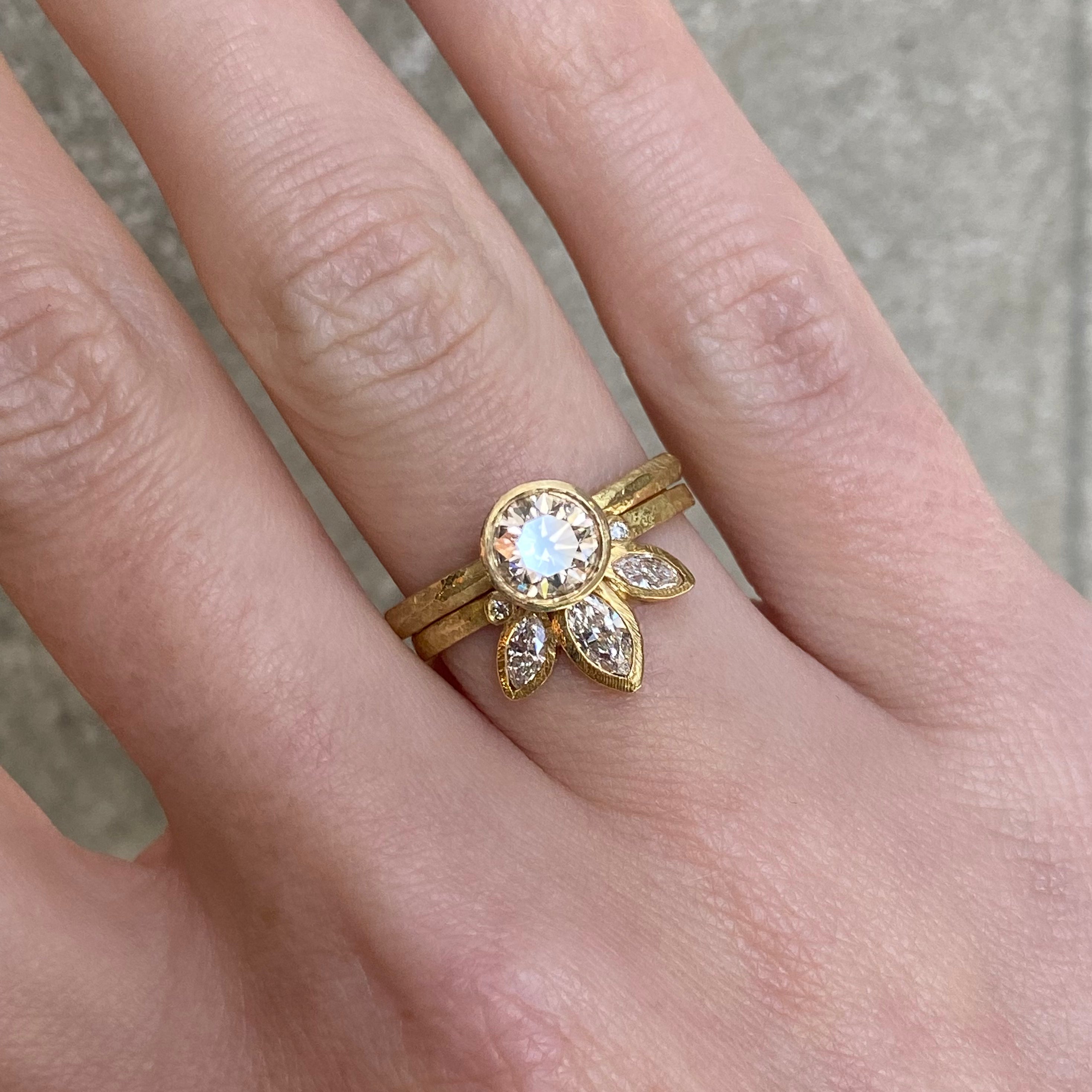 Marquise Diamond Halo Band