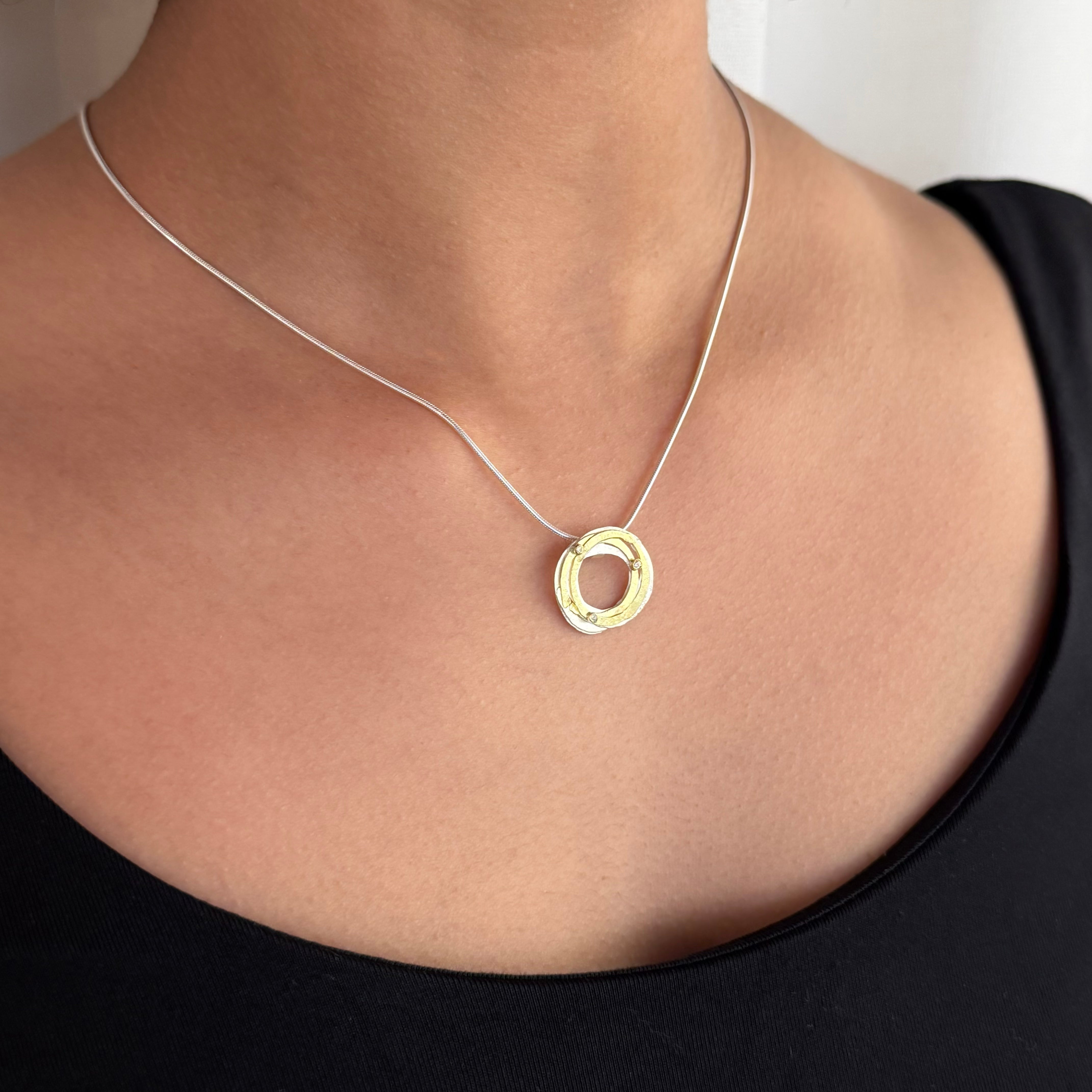Wrap With Diamonds Pendant