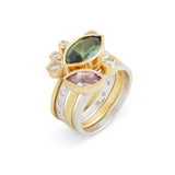 Fancy Green Stack (Set of 4) Ring