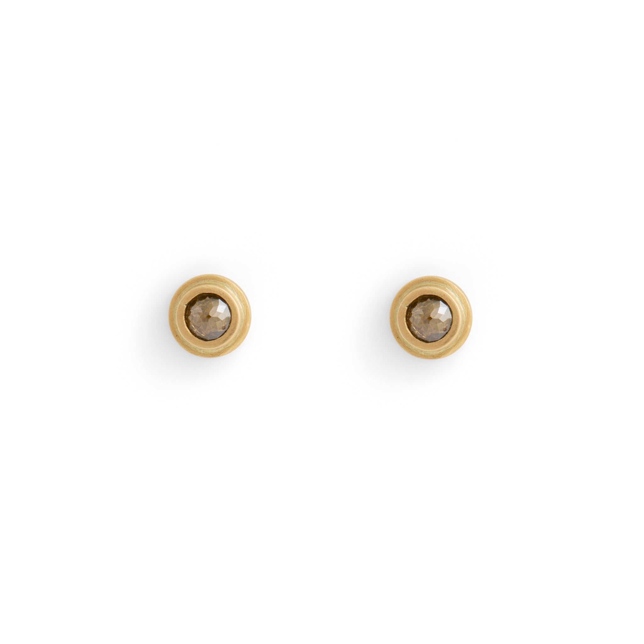 Cognac Diamond Ophir Medium Stud Earrings