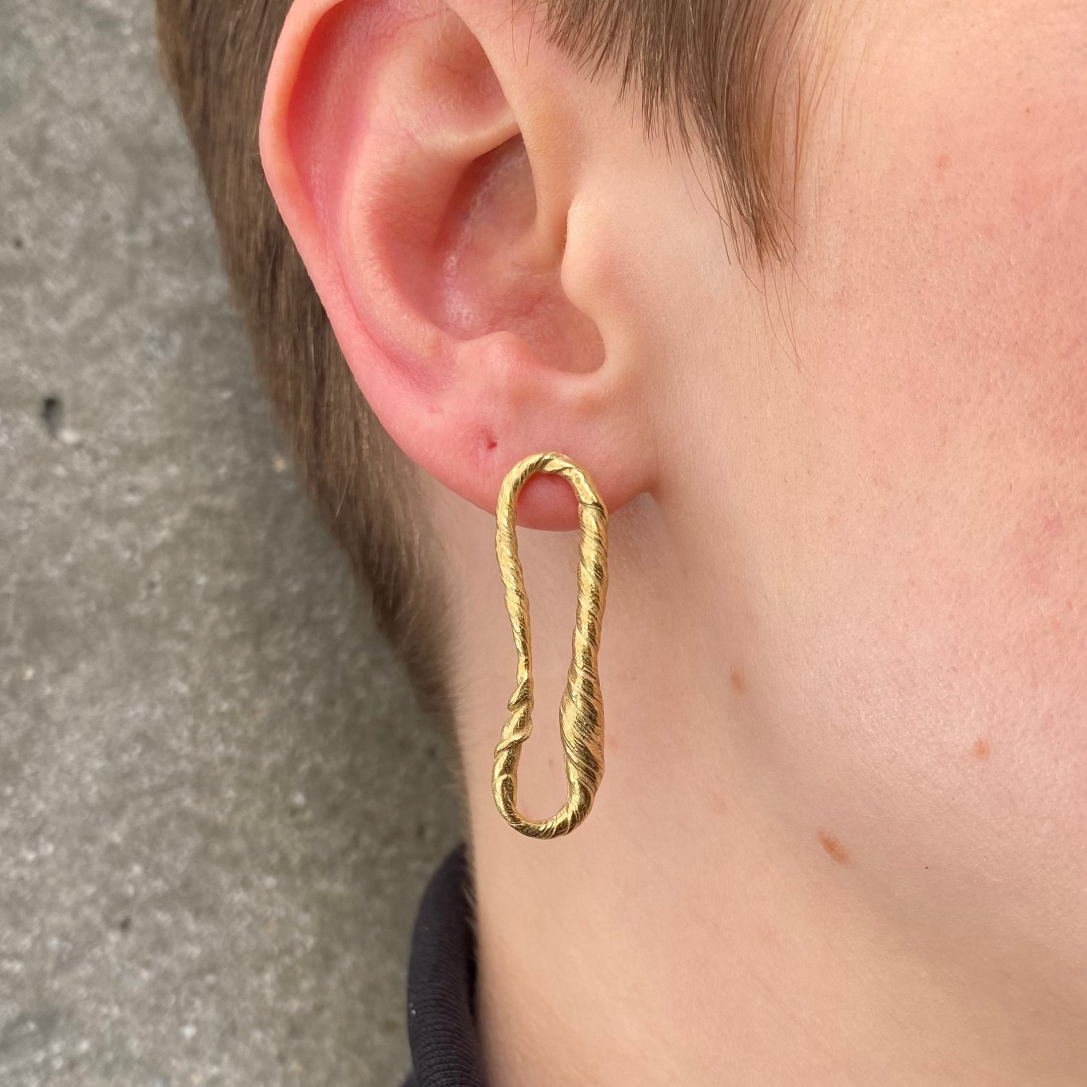 Golden Contortionist Earrings