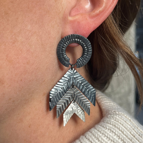 Chevron Deity Earrings