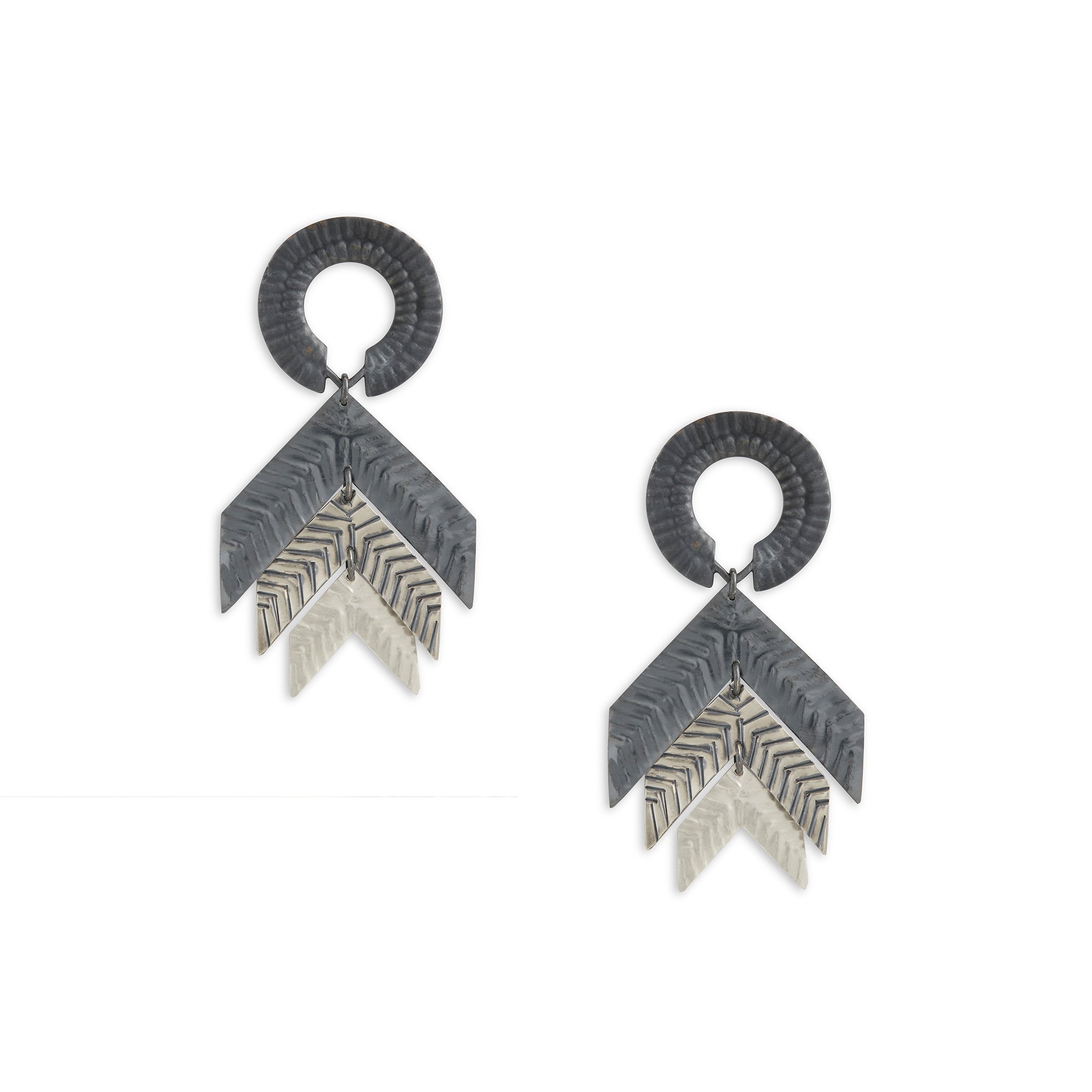 Chevron Deity Earrings