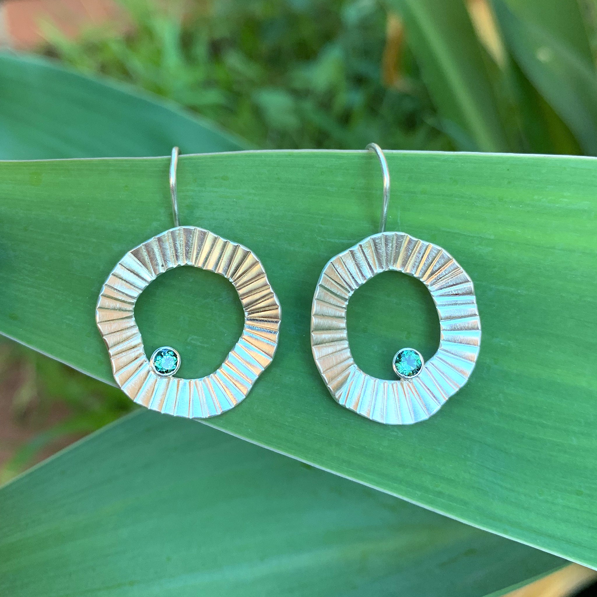 Silver Inner Perimeter Earrings