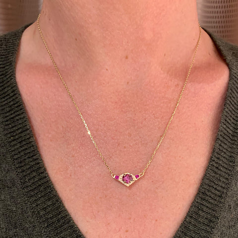 Pink Angularity Pendant