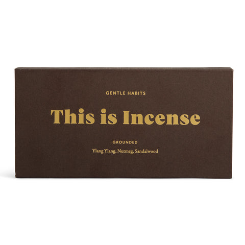 THIS IS INCENSE: Incense with Australian Blended Essential Oils / GROUNDED