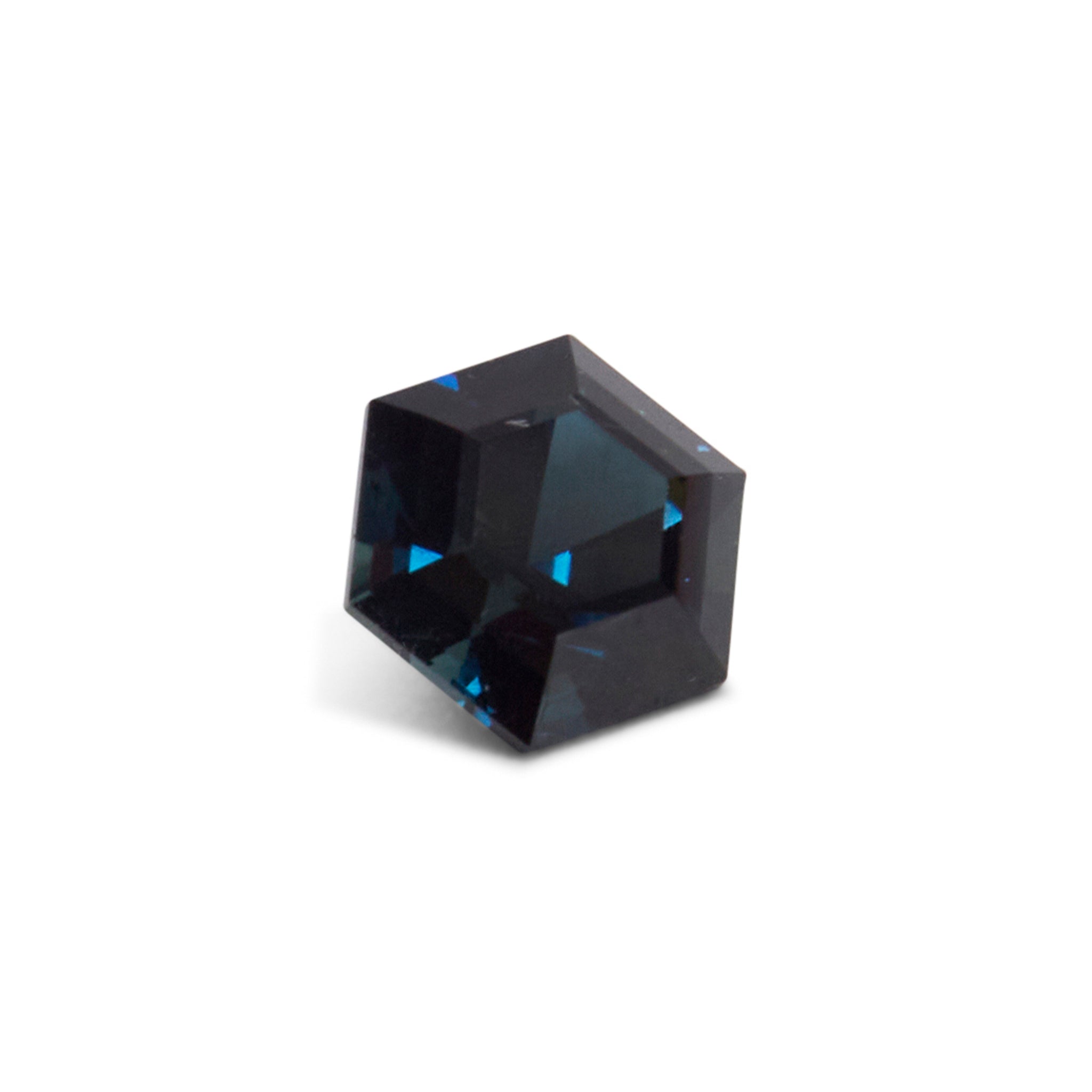1.81ct Hexagonal Step Cut Blue/Green Australian Parti Sapphire