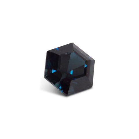 1.81ct Hexagonal Step Cut Blue/Green Australian Parti Sapphire