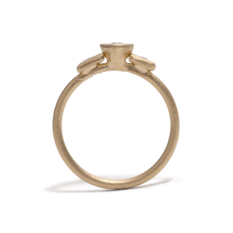 Princess Cut Sapphire Cluster Ring