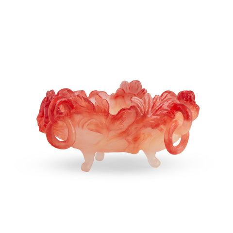 Chrysanthemum Bowl (Rust & Pearl) by Kate Rohde
